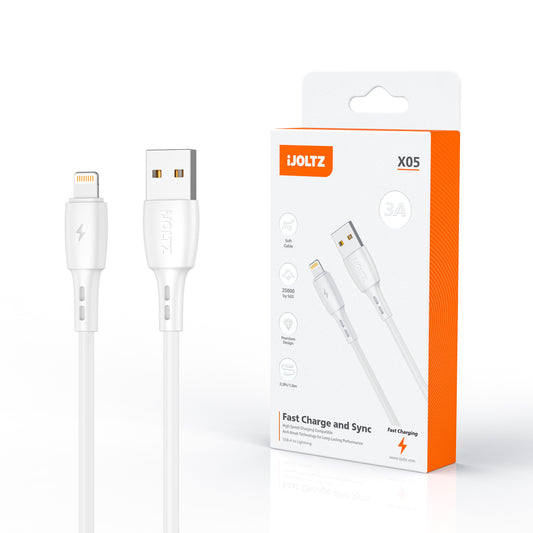 3 A Charging Cable USB to Lightning White